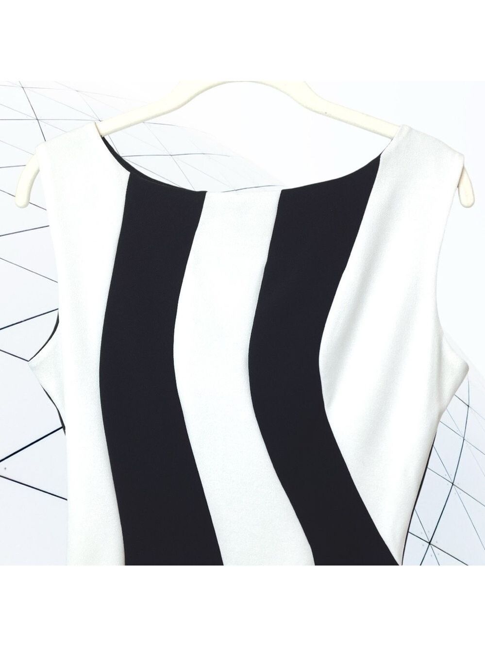 Adore Black and White Swirl Dress Edgy Retro Beetlejuice Outfit Women’s S - Picture 2 of 8